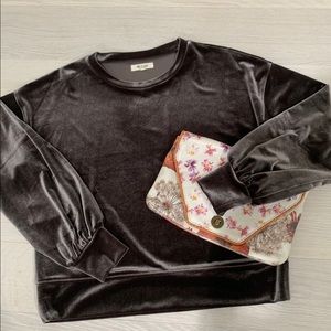 Madewell velvet top